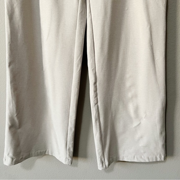 Vuori Women's Elevation Trouser Pant Ecru Heather Size Small Short Wide Leg - Picture 8 of 13